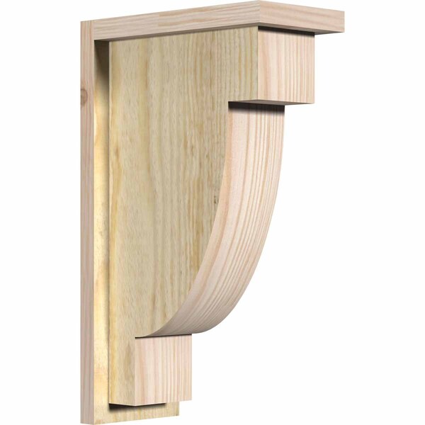 Ekena Millwork Alpine Rough Sawn Corbel w/Backplate, Douglas Fir, 6"W x 12"D x 20"H COR06X12X20ALP01RDF - main